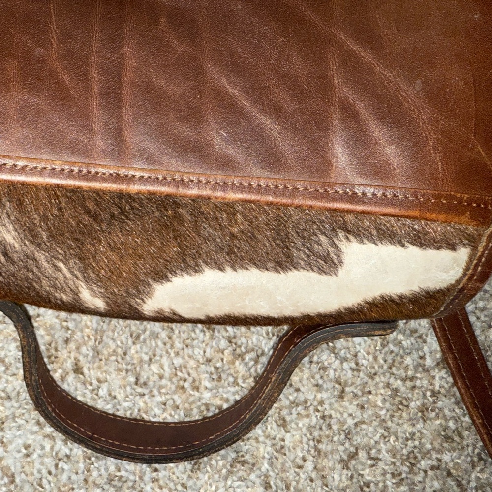 Vintage western belt buckle leather purse - Picture 4 of 10